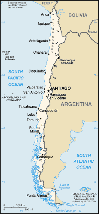 Cities in Chile